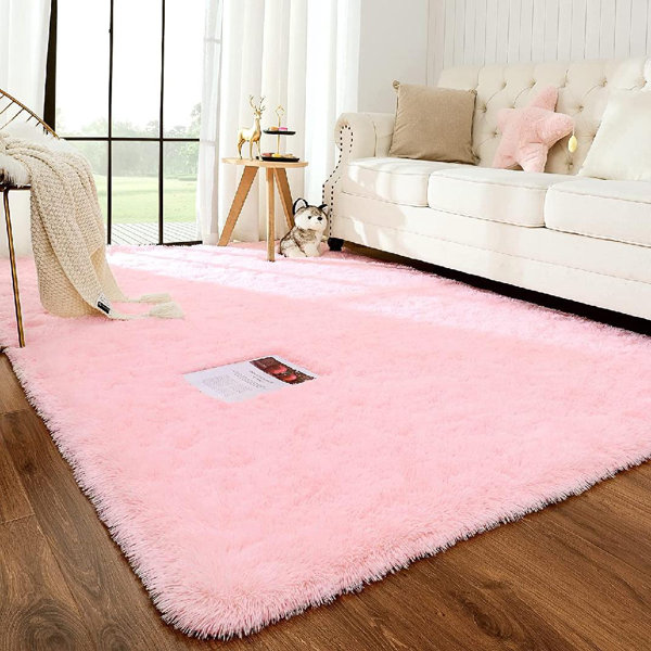 Mercer41 Imia Solid Color Handmade Tufted Rectangle 4' x 6' Area Rug in